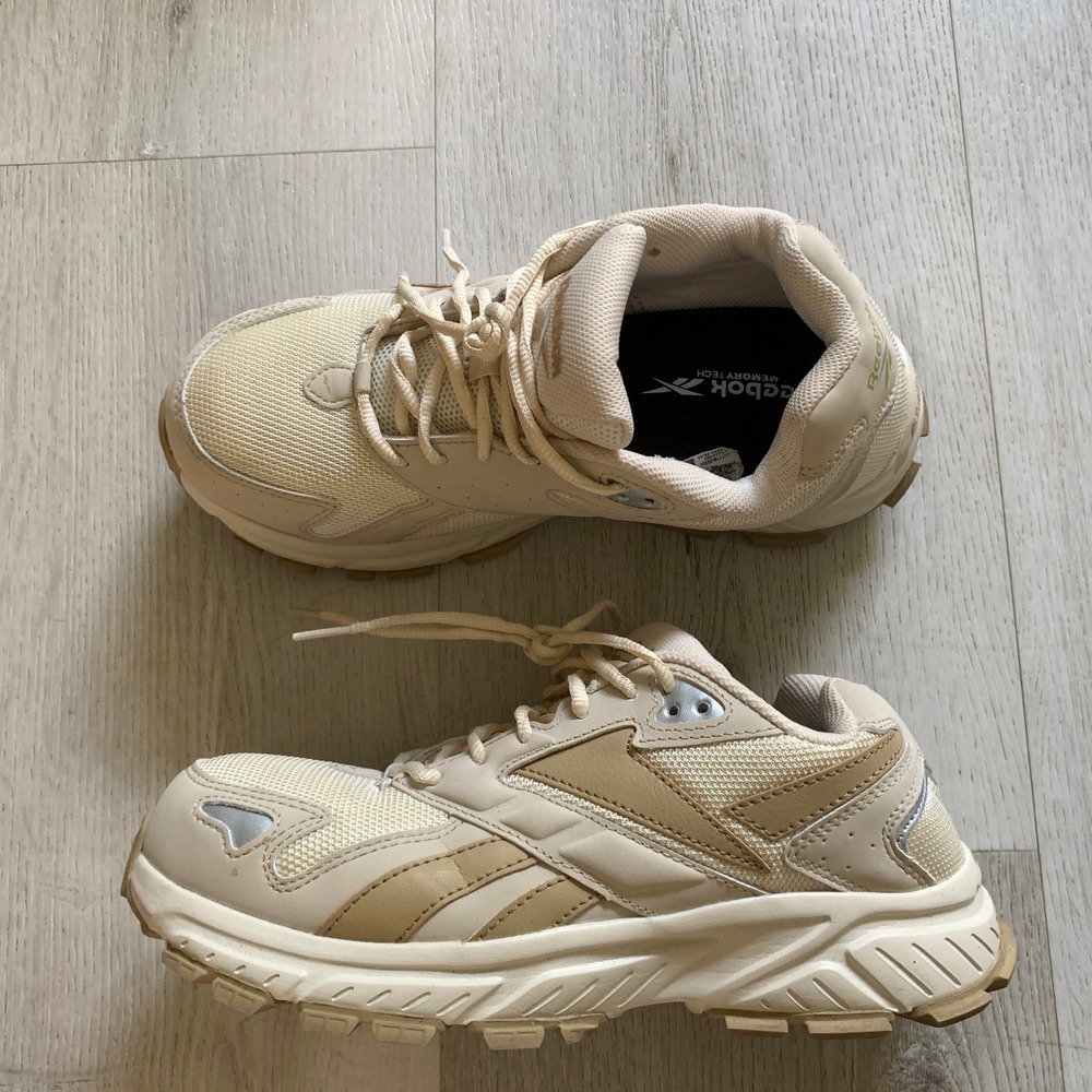 Reebok Work Fusion Flexweave Composite Toe Shoes Beige Tan RB368 Womens 9.5M